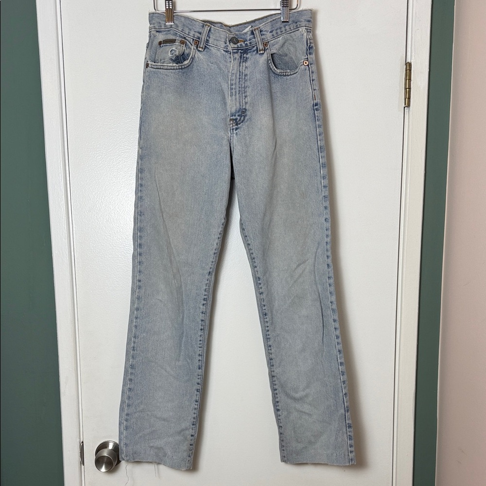 Vintage Calvin Klein Light Blue Denim Jeans - Size 09